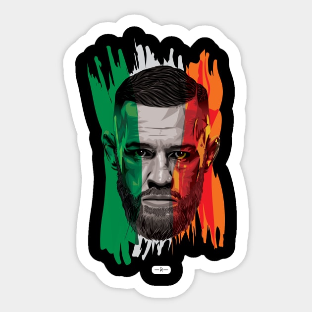 Irish Paint Conor Sticker by deenallydesigns